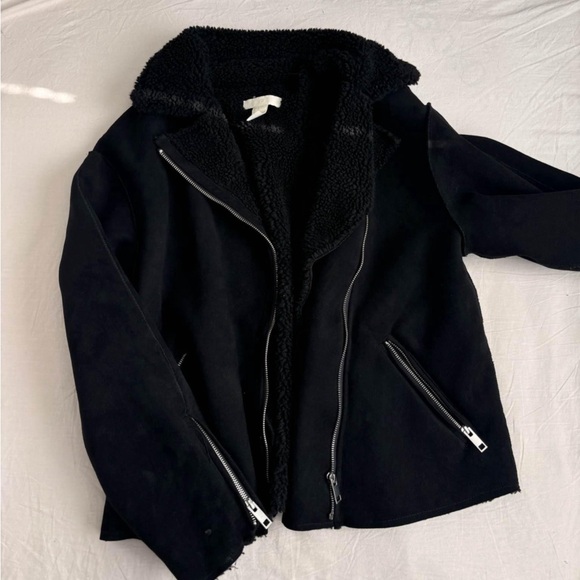 Black biker jacket - Picture 1 of 3